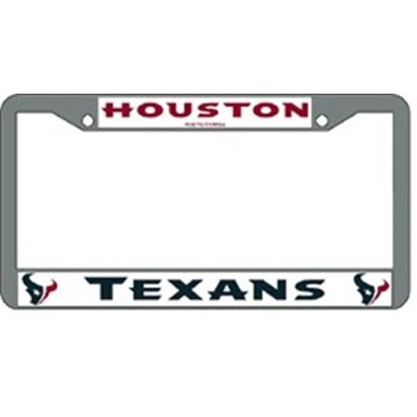 Cisco Independent Houston Texans License Plate Frame Chrome 9474622715